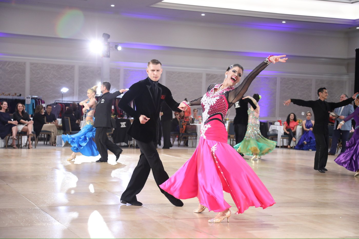 Social dancing — our students on the floor.
